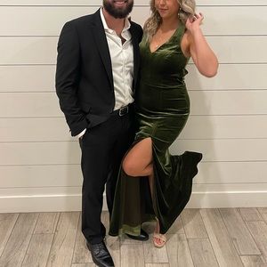 Revelry olive green Asher dress